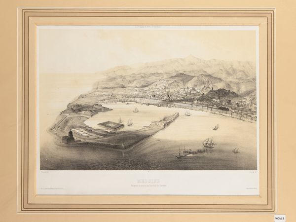 Messine. Vue prise au dessu du Garofalo de Caribde  - Asta La Sicilia in una collezione di stampe - Associazione Nazionale - Case d'Asta italiane