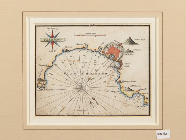 The Gulf of Palermo in Sicily  - Asta La Sicilia in una collezione di stampe - Associazione Nazionale - Case d'Asta italiane