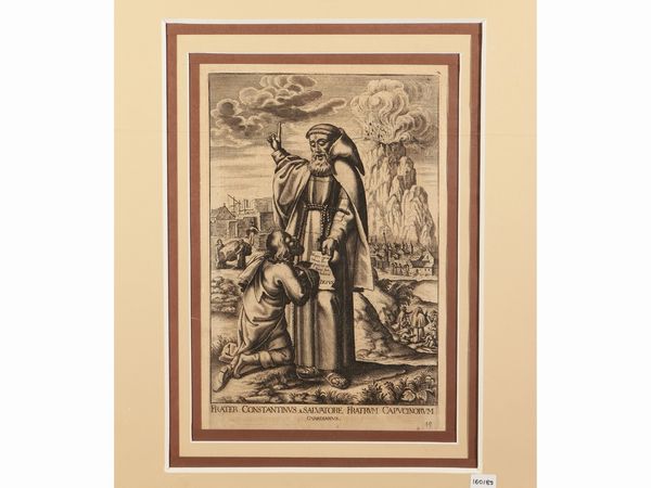 Frater Constantinus a Salvatore Fratrum Capucinorum guardianus  - Asta La Sicilia in una collezione di stampe - Associazione Nazionale - Case d'Asta italiane