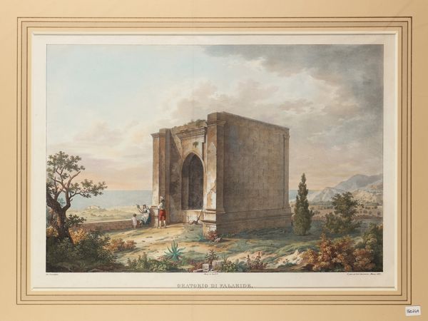 Oratorio di Falaride 1827  - Asta La Sicilia in una collezione di stampe - Associazione Nazionale - Case d'Asta italiane