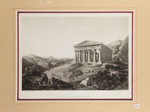 Achille-Etienne Gigault de La Salle - Vue du Temple de Sgeste