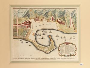 Isaac Basire - Plan of the Works of the City of Messina, one the strongest and most considerable Cities of Sicily