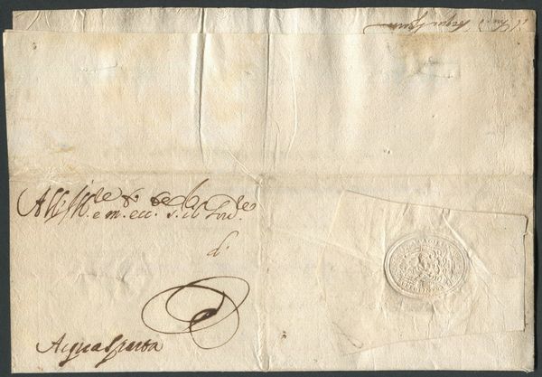 1631, Lettera da Roma ad Acquasparta  - Asta Filatelia e Storia Postale - Associazione Nazionale - Case d'Asta italiane