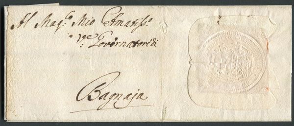 1779, Lettera da Roma a Bagnaia  - Asta Filatelia e Storia Postale - Associazione Nazionale - Case d'Asta italiane