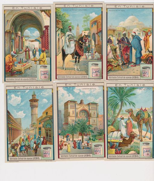 1914/20 - Figurine Liebig - Serie In Tunisia (Sang. 1105)  - Asta Filatelia e Storia Postale - Associazione Nazionale - Case d'Asta italiane