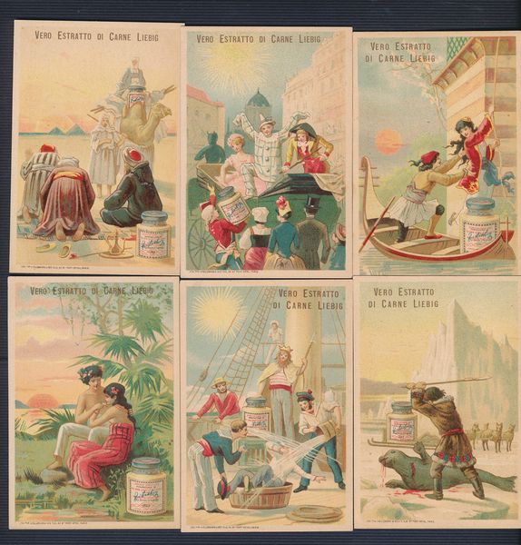 1883/85 - Figurine Liebig - Serie Scene al sole 1 (Sang. 158)  - Asta Filatelia e Storia Postale - Associazione Nazionale - Case d'Asta italiane