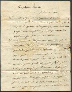 1860, Lettera dalla Guerra dItalia, Lettera da Pavia a Caserta  - Asta Filatelia e Storia Postale - Associazione Nazionale - Case d'Asta italiane