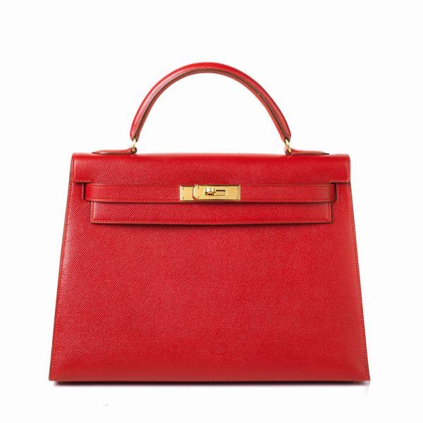 HERMES BORSA KELLY 35  - Asta Vintage: borse e accessori di hermes, louis vuitton e altre grandi maison - Associazione Nazionale - Case d'Asta italiane