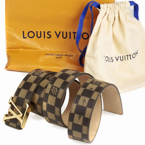 LOUIS VUITTON CINTURA DAMIER  - Asta Vintage: borse e accessori di hermes, louis vuitton e altre grandi maison - Associazione Nazionale - Case d'Asta italiane