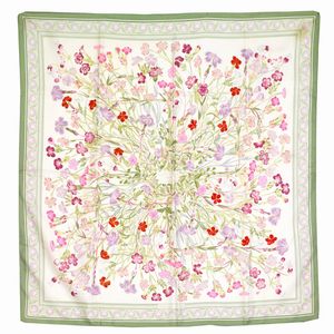 HERMES - HERMES FOULARD "OEILLETS SAUVAGES ET AUTRES CARYOPHYLLEES"