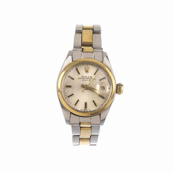 ROLEX : ROLEX DATE LADY ACCIAIO E ORO REF. 6916 N. 39134XX ANNO 1975  - Asta Orologi - Associazione Nazionale - Case d'Asta italiane