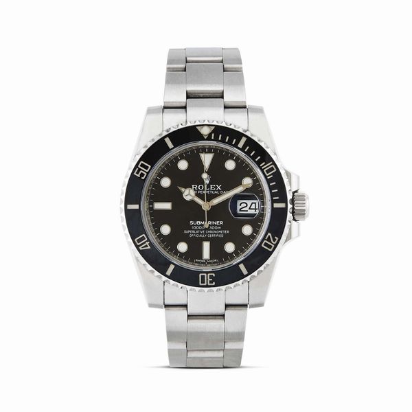 ROLEX : ROLEX SUBMARINER REF. 116610LN N. D1D815XX ANNO 2018  - Asta OROLOGI - Associazione Nazionale - Case d'Asta italiane