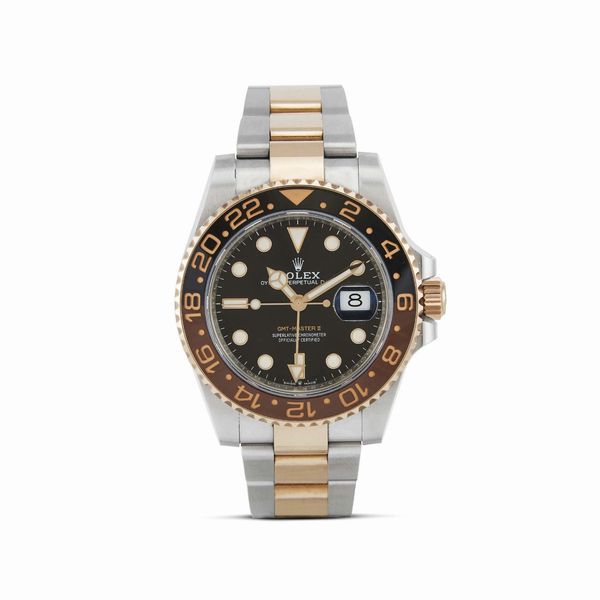 ROLEX : ROLEX GMT MASTER II 'ROOTBEER' ACCIAIO E ORO ROSA REF. 126711CHNR N. 3Y9K21XX ANNO 2019  - Asta OROLOGI - Associazione Nazionale - Case d'Asta italiane