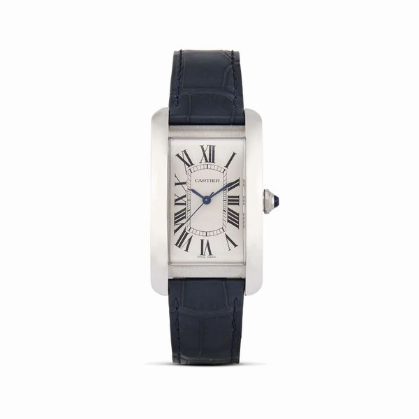 CARTIER : CARTIER TANK AMERICAINE REF. WSTA0045 ANNO 2023  - Asta OROLOGI - Associazione Nazionale - Case d'Asta italiane