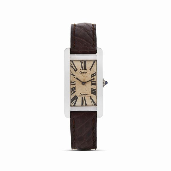 CARTIER : RARISSIMO CARTIER LONDON TANK AMERICAINE ANNO 1991  - Asta OROLOGI - Associazione Nazionale - Case d'Asta italiane