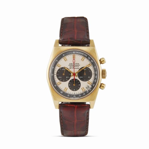 ZENITH : ZENITH EL PRIMERO CRONOGRAFO IN ORO N. 860D7XX  - Asta OROLOGI - Associazione Nazionale - Case d'Asta italiane