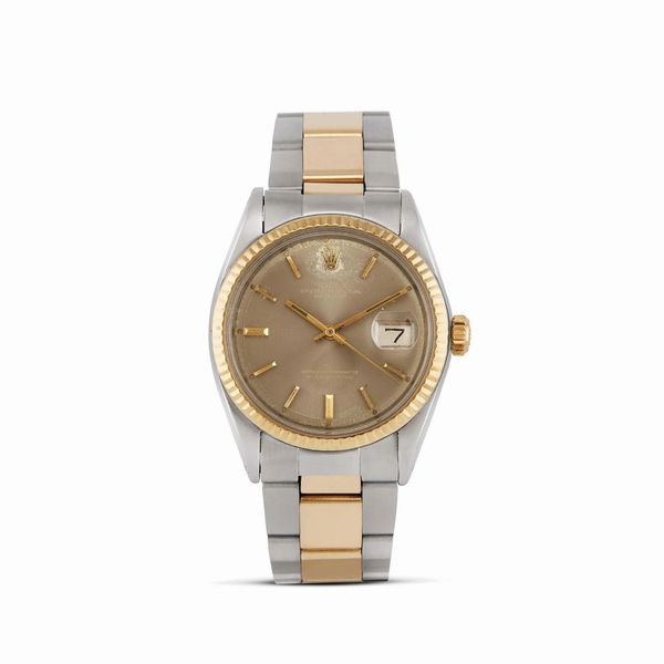 ROLEX : ROLEX DATEJUST ACCIAIO E ORO REF. 1601 N. 26419XX ANNO 1971  - Asta OROLOGI - Associazione Nazionale - Case d'Asta italiane