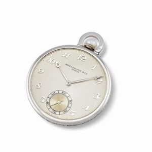 PATEK PHILIPPE - PATEK PHILIPPE & CIE OROLOGIO DA TASCA IN PLATINO E DIAMANTI