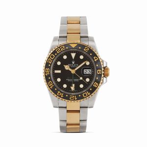 ROLEX - ROLEX GMT MASTER II ACCIAIO E ORO REF. 116713LN N. G2054XX ANNO 2011