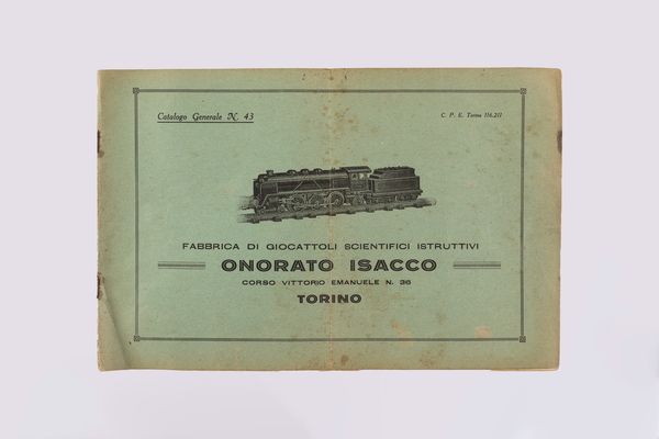 Catalogo Generale Ditta Onorato Isacco - Fabbrica di Giocattoli Scientifici Istruttivi  - Asta Giocattoli d'Epoca - Associazione Nazionale - Case d'Asta italiane