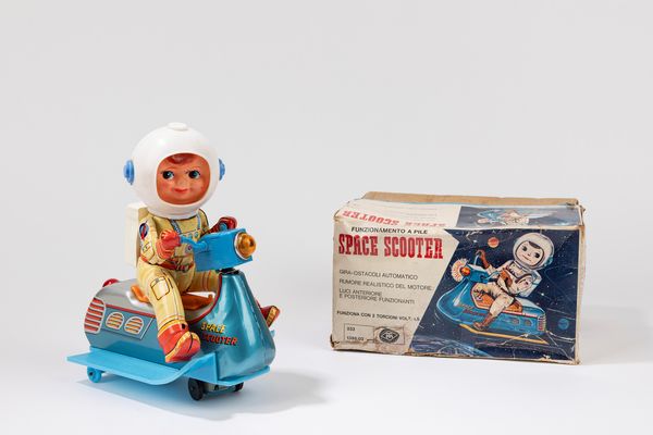 Masudaya - Modern Toys : Space Scooter  - Asta Giocattoli d'Epoca - Associazione Nazionale - Case d'Asta italiane