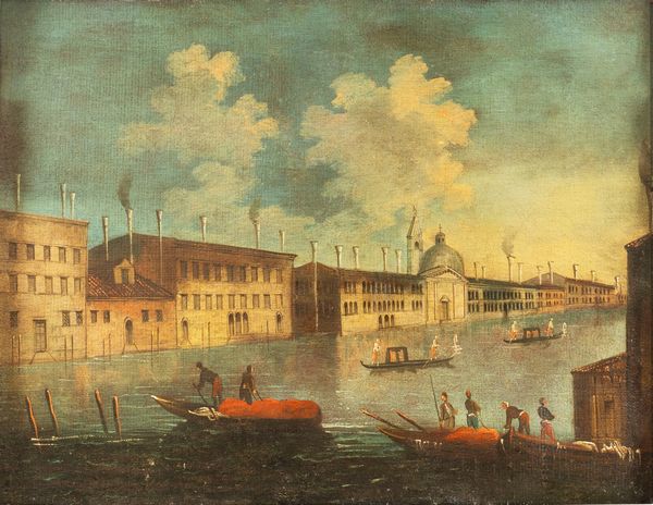 Maniera di Antonio Canal, detto il Canaletto : Due vedute di Venezia  - Asta Dipinti e Disegni Antichi - Associazione Nazionale - Case d'Asta italiane