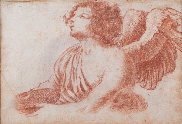 Scuola italiana, secolo XVII : Studio di Angelo (recto); Studio di Santo (verso)  - Asta Dipinti e Disegni Antichi - Associazione Nazionale - Case d'Asta italiane