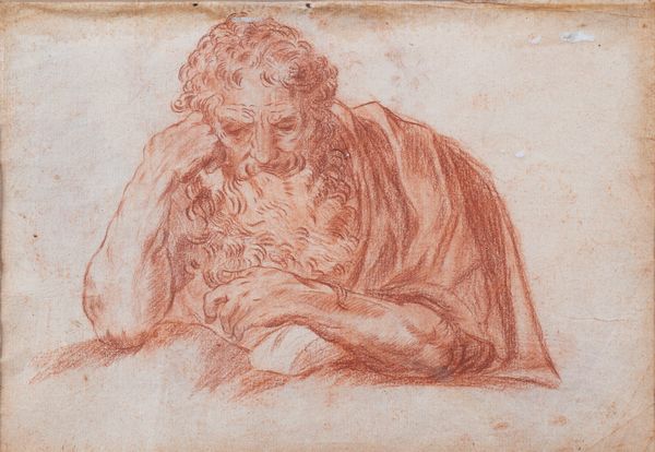 Scuola italiana, secolo XVII : Studio di Angelo (recto); Studio di Santo (verso)  - Asta Dipinti e Disegni Antichi - Associazione Nazionale - Case d'Asta italiane