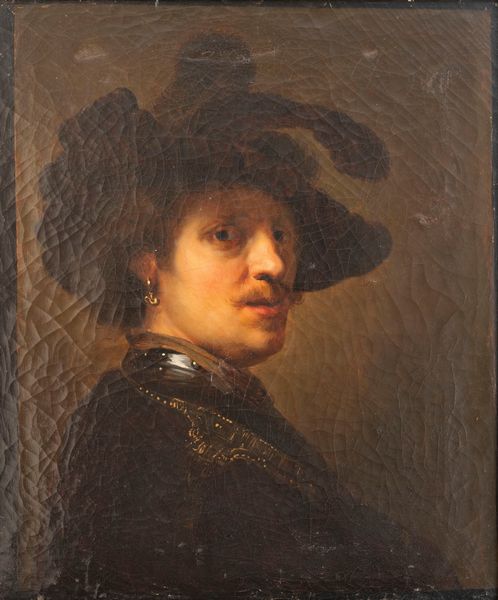 Da Rembrandt : Ritratto di uomo con cappello piumato  - Asta Dipinti e Disegni Antichi - Associazione Nazionale - Case d'Asta italiane