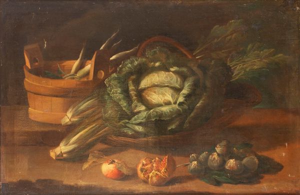 Scuola emiliana, fine secolo XVIII : Due nature morte in un interno di cucina  - Asta Dipinti e Disegni Antichi - Associazione Nazionale - Case d'Asta italiane