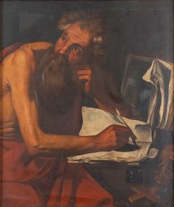 Scuola genovese, secolo XVII - San Girolamo nello studio