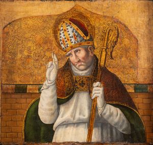 Scuola dell'Italia meridionale, fine secolo XV - inizi secolo XVI - Sant'Agostino