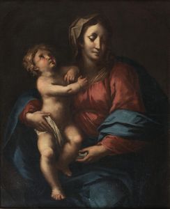 Scuola dell'Italia centrale, fine secolo XVII - inizi secolo XVIII - Madonna con Bambino