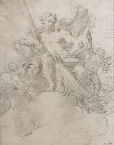 Attribuito a Francesco Solimena (Canale di Serino 1657-Barra 1747) - Giove