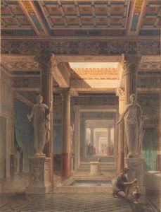 Jules-Frédéric Bouchet - Atrio della casa del poeta tragico a Pompei