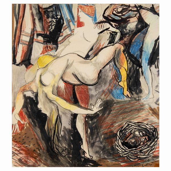 Renato Guttuso  - Asta Arte Moderna e Contemporanea - Associazione Nazionale - Case d'Asta italiane