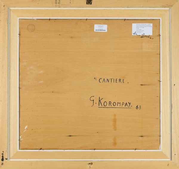 Giovanni Korompay : Cantiere  - Asta Arte Moderna e Contemporanea - Associazione Nazionale - Case d'Asta italiane