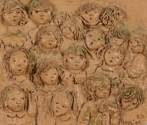 Francesco Messina : Coro di Bambini  - Asta Arte Moderna e Contemporanea - Associazione Nazionale - Case d'Asta italiane