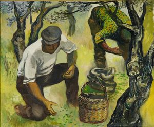 Renato Guttuso - Raccoglitore di olive