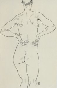 Egon Schiele : Senza titolo  - Asta Arte Moderna e Contemporanea - Associazione Nazionale - Case d'Asta italiane