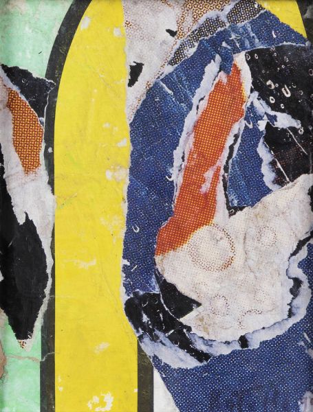 MIMMO ROTELLA Catanzaro 1918 - 2006 Milano : Senza titolo 1990  - Asta Dipinti  - Associazione Nazionale - Case d'Asta italiane