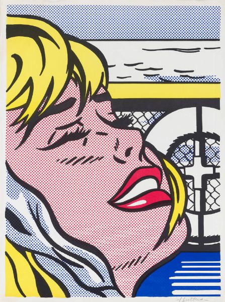 ROY LICHTENSTEIN New York (USA) 1923  1997 : Shipboard Girl 1965  - Asta Dipinti  - Associazione Nazionale - Case d'Asta italiane