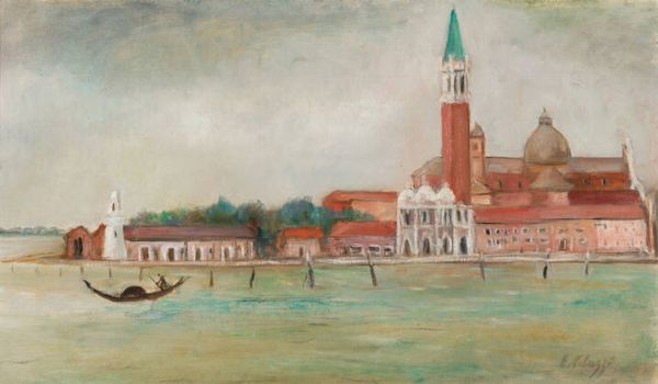 ESO PELUZZI Cairo Montenotte (SV) 1894 - 1985 : Venezia-San Giorgio da Riva Schiavoni  - Asta Dipinti  - Associazione Nazionale - Case d'Asta italiane