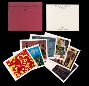 PABLO PICASSO Malaga (Spagna) 1881 - 1973 Mougins (Francia) - Incisioni su linoleum di Picasso
