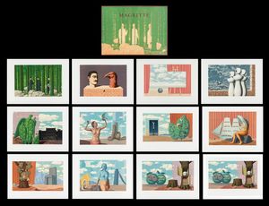 RENE' MAGRITTE Lessines (Belgio) 1898 - 1967 Schaerbeek (Belgio) - Les Enfants Trouvs de Magritte