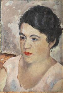 ITALO CREMONA Cozzo Lomellina (PV) 1905 - 1979 Torino - Ritratto di donna 1932 circa