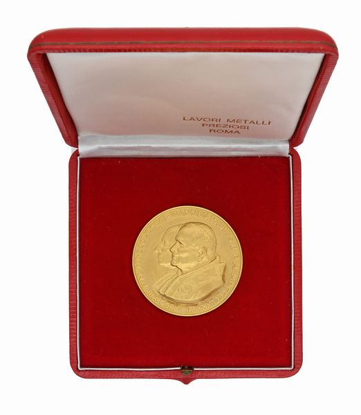 Medaglia Anniversario dello I.O.R. 1987 in oro  - Asta Numismatica - Associazione Nazionale - Case d'Asta italiane