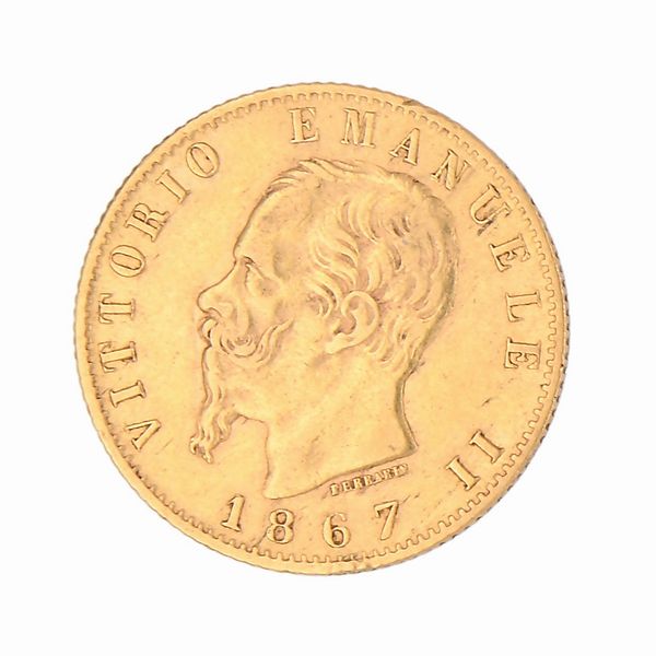 20 Lire Vittorio Emanuele II 1867  - Asta Numismatica - Associazione Nazionale - Case d'Asta italiane