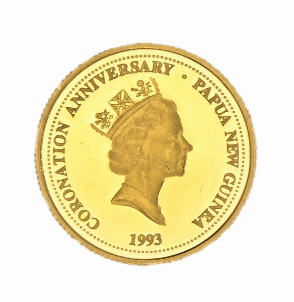 50 Kina Proof 1993 Regina Elisabetta II Papua Nuova Guinea  - Asta Numismatica - Associazione Nazionale - Case d'Asta italiane