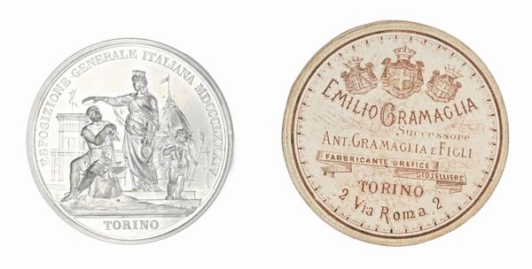 Medaglia Esposizione Generale Italiana 1884  - Asta Numismatica - Associazione Nazionale - Case d'Asta italiane